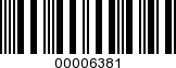 Barcode Image 00006381