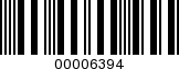Barcode Image 00006394