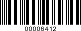 Barcode Image 00006412