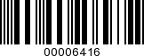 Barcode Image 00006416