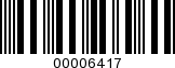 Barcode Image 00006417