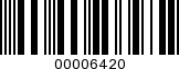 Barcode Image 00006420