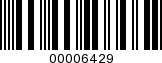 Barcode Image 00006429