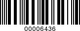 Barcode Image 00006436