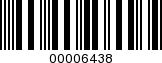 Barcode Image 00006438
