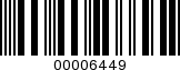 Barcode Image 00006449
