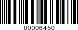 Barcode Image 00006450