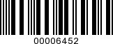 Barcode Image 00006452