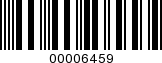 Barcode Image 00006459
