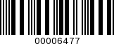 Barcode Image 00006477