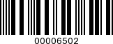 Barcode Image 00006502