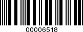 Barcode Image 00006518
