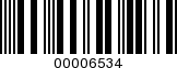 Barcode Image 00006534