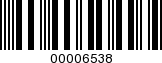 Barcode Image 00006538