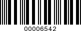 Barcode Image 00006542