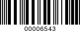 Barcode Image 00006543