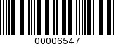 Barcode Image 00006547
