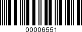 Barcode Image 00006551