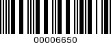 Barcode Image 00006650