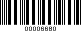 Barcode Image 00006680