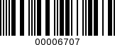 Barcode Image 00006707