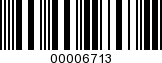 Barcode Image 00006713