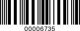 Barcode Image 00006735