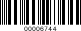Barcode Image 00006744