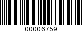 Barcode Image 00006759