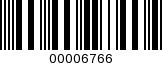 Barcode Image 00006766