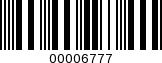 Barcode Image 00006777