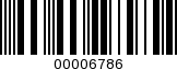 Barcode Image 00006786