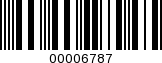 Barcode Image 00006787