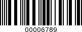Barcode Image 00006789