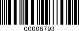 Barcode Image 00006793