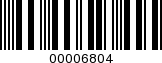 Barcode Image 00006804