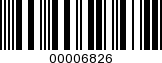 Barcode Image 00006826