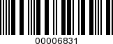 Barcode Image 00006831
