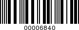 Barcode Image 00006840
