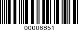 Barcode Image 00006851