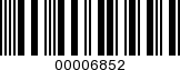 Barcode Image 00006852