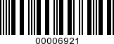 Barcode Image 00006921