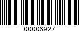 Barcode Image 00006927