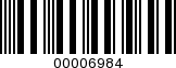 Barcode Image 00006984