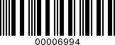 Barcode Image 00006994