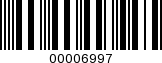 Barcode Image 00006997
