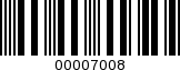 Barcode Image 00007008
