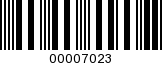 Barcode Image 00007023