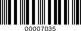 Barcode Image 00007035