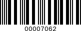 Barcode Image 00007062